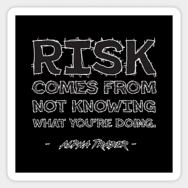 Warren Buffett Investment Quote: Doodle Typography Art Sticker by AlphaTrader.store